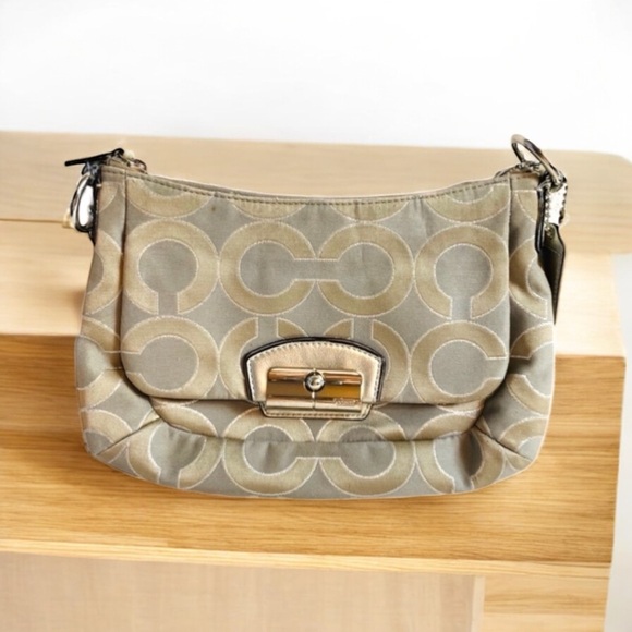 Coach Handbags - Coach signature logo fabric bag